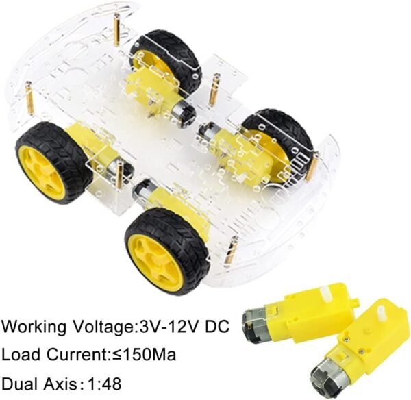 Ds Robotics® Bo Motor 3V-6V DC Geared Motor Dual Shaft - Figura 2