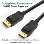 DisplayPort™ Cable- 4K 60Hz 6ft (1.8m)