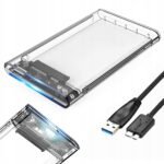 HDD SSD 2.5" USB 3.0 SATA POCKET TRANSPARENT