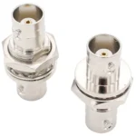 BNC Female Jack to BNC Female With Nut Bulkhead Straight Adapter Converter