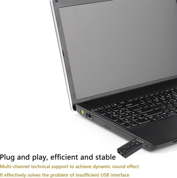 7.1 Channel USB External Sound Card Audio Adapter - Figura 2