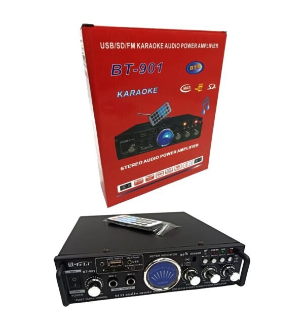 Amplifier with Karaoke function BT-901 in Black Color