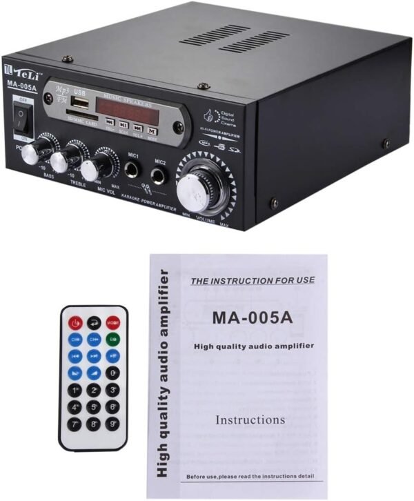 AMPLIFIKATOR MA-005A 2CH 35W+35W HiFi Stereo Audio Amplifier with Remote Control
