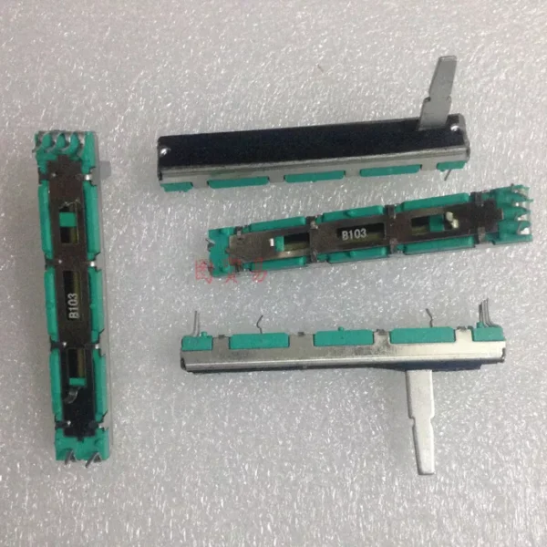Straight Slide Potentiometer B103 Behringer-Dynacord Mixer Fader B10K Dual Double 75mm - Figura 2