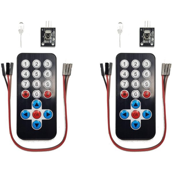 Infrared IR Remote Control Kit with 17-Key Controller and Receiver for Arduino, ESP32, ESP8266, Raspberry Pi - Figura 3