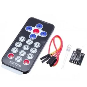 Infrared IR Remote Control Kit with 17-Key Controller and Receiver for Arduino, ESP32, ESP8266, Raspberry Pi