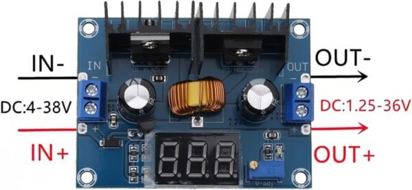 XL4016 DC-DC STEP DOWN VOLTAGE REGULATOR MODULE XL4016 HCW-P402 4-36V TO 1.25-36V - Figura 4