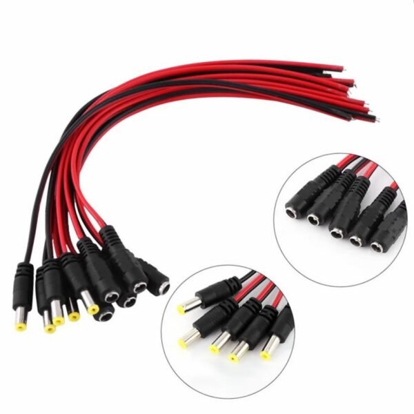 DC Connector & Cable Wires Male ,Female - Figura 2