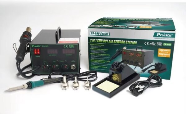 PROSKIT - SS-989B 2 In 1 Smd Hot Air Rework Station - Figura 3