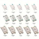 LED 1206 0805 0603 Surface Mount Light Emitting Diodes, Red Yellow Blue Green White