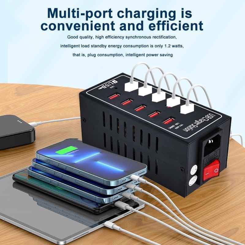 PSDA Universal 100W Multi USB Fast Charger - 24 Port Station - Figura 4
