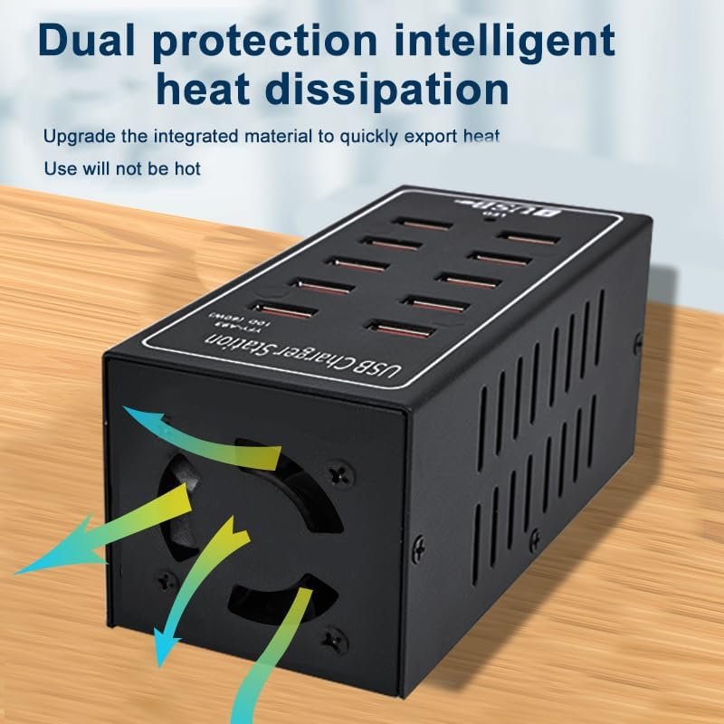 PSDA Universal 100W Multi USB Fast Charger - 24 Port Station - Figura 5