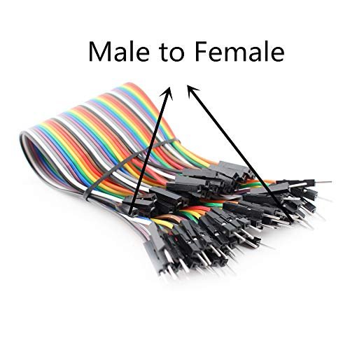 DuPont M-F jumper cables 40pin M/F, 40pin M/M, 40pin F/F Breadboard Jumper Ribbon Cables for Arduino, Raspberry Pi & DIY Electronics Projects - Figura 4