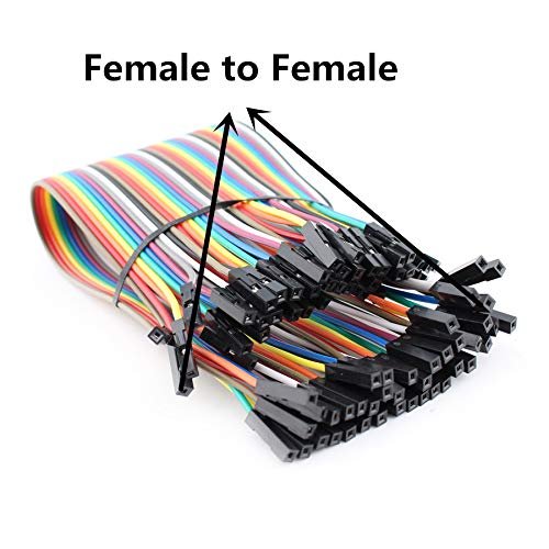 DuPont M-F jumper cables 40pin M/F, 40pin M/M, 40pin F/F Breadboard Jumper Ribbon Cables for Arduino, Raspberry Pi & DIY Electronics Projects - Figura 5