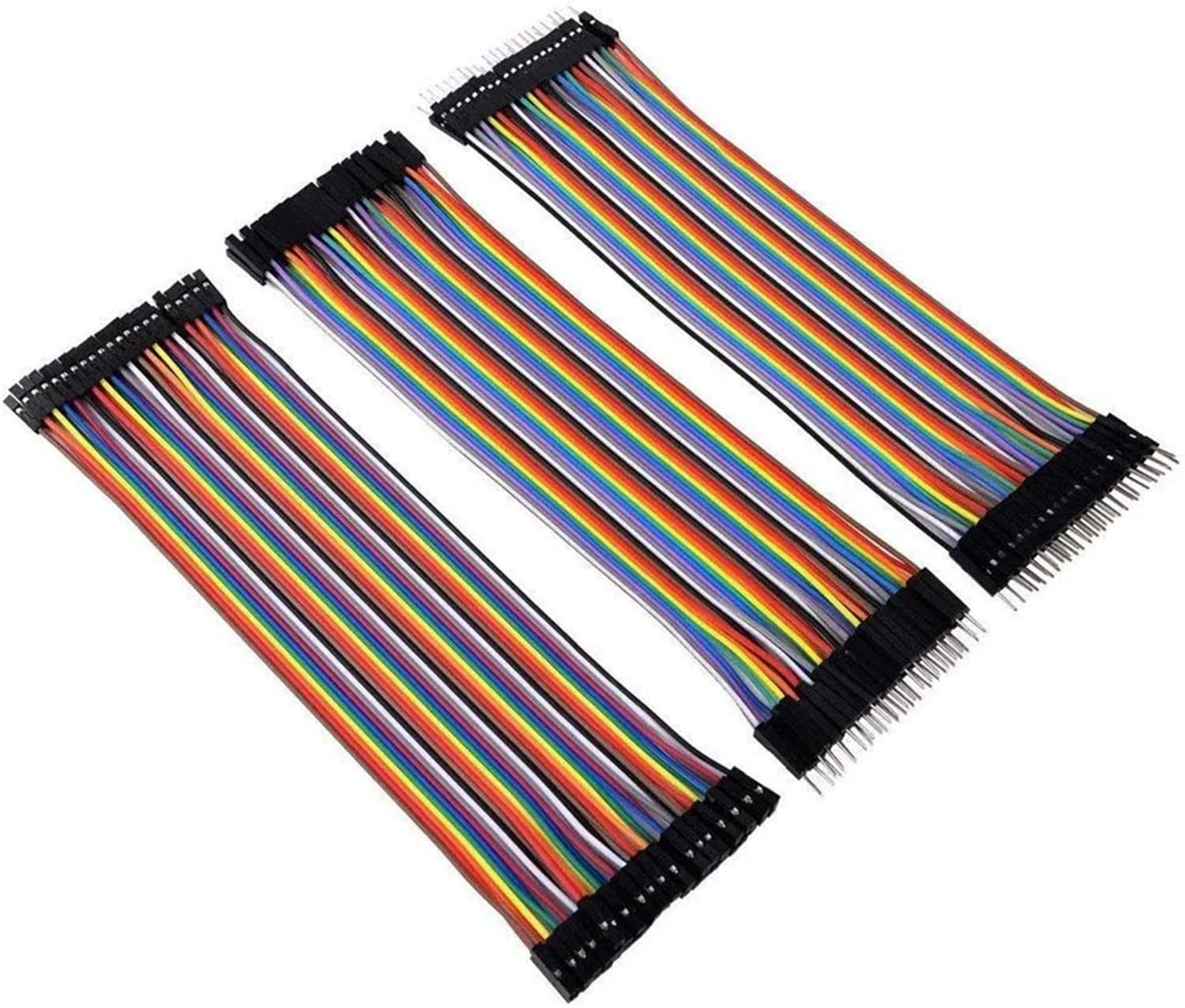 DuPont M-F jumper cables 40pin M/F, 40pin M/M, 40pin F/F Breadboard Jumper Ribbon Cables for Arduino, Raspberry Pi & DIY Electronics Projects - Figura 7