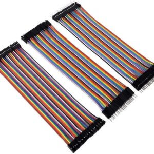 DuPont M-F jumper cables 40pin M/F, 40pin M/M, 40pin F/F Breadboard Jumper Ribbon Cables for Arduino, Raspberry Pi & DIY Electronics Projects