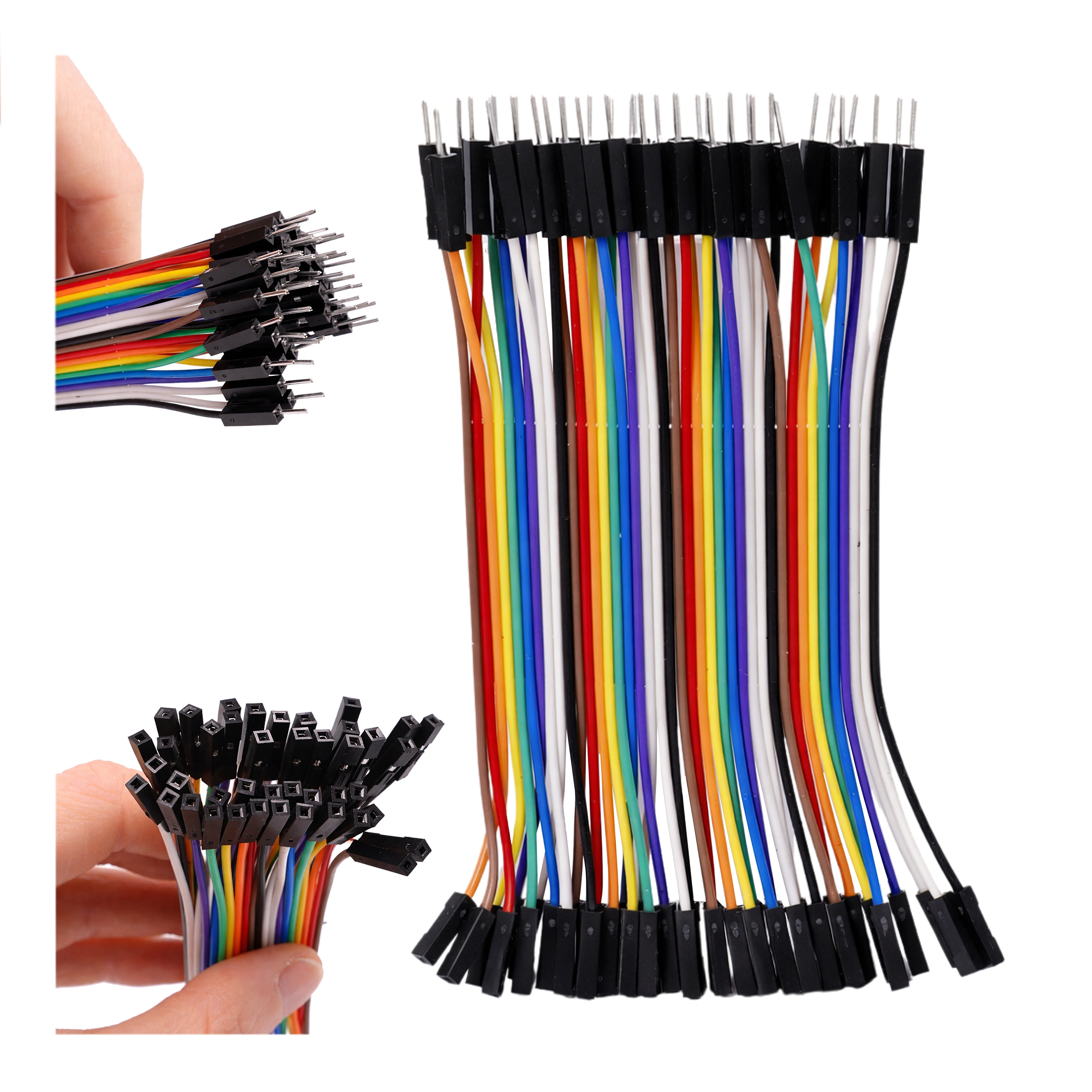DuPont M-F jumper cables 40pin M/F, 40pin M/M, 40pin F/F Breadboard Jumper Ribbon Cables for Arduino, Raspberry Pi & DIY Electronics Projects - Figura 9